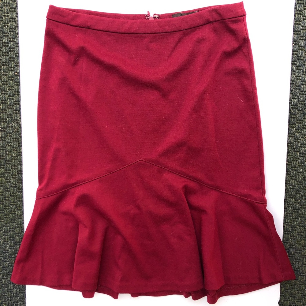 The Limited Fitted Skirt with Soft Ruffle Size 2